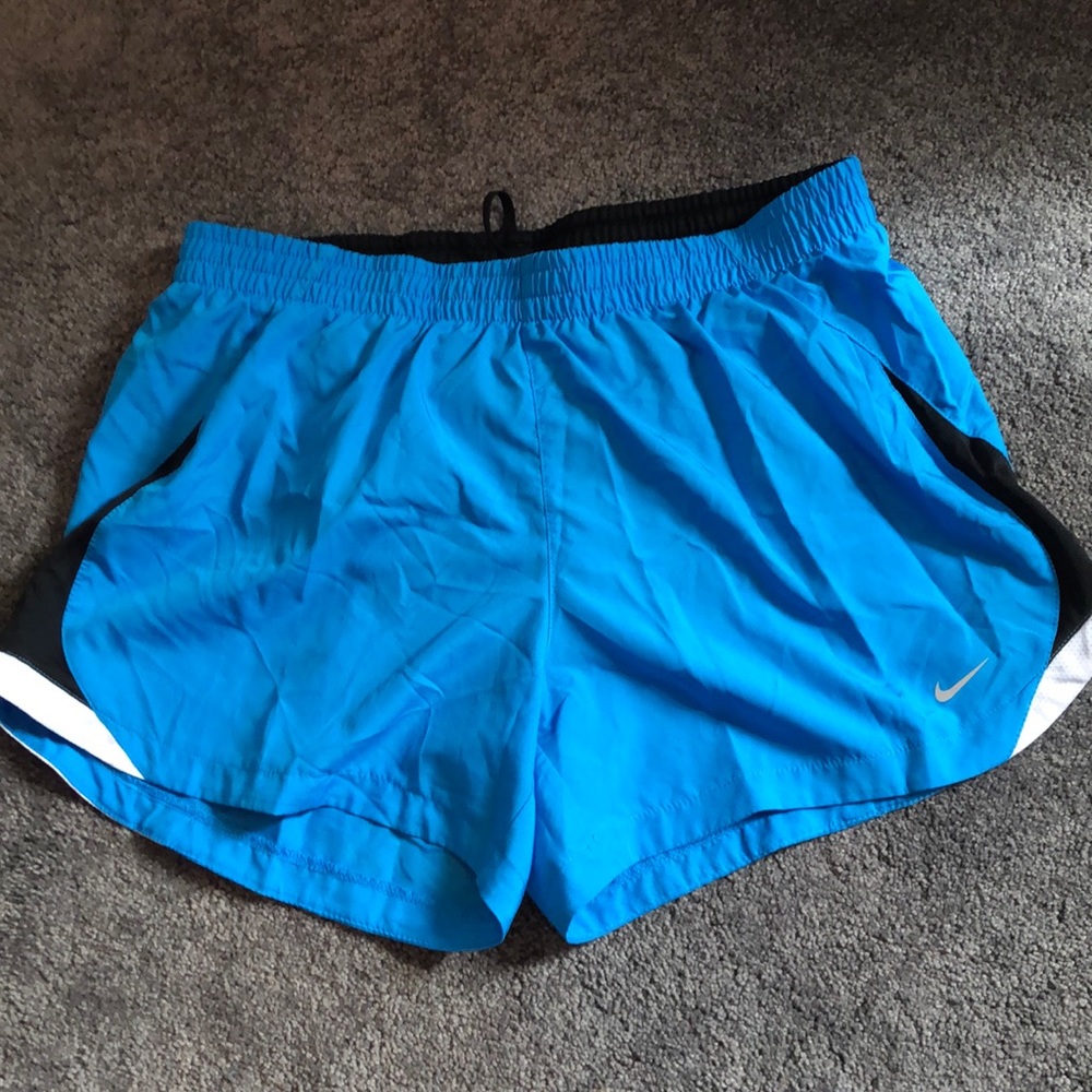Nike light blue with built in panties shorts
